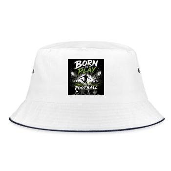 Né pour jouer au football - Bob - blanc/marine - Devant