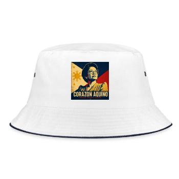 Corazon Aquino Vintage Philippines - Bob - blanc/marine - Devant