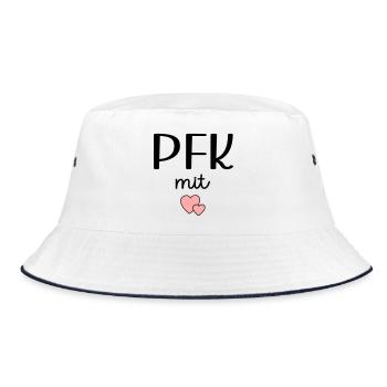 Pflegefachkraft - Bucket Hat - Weiß/Navy - Vorne