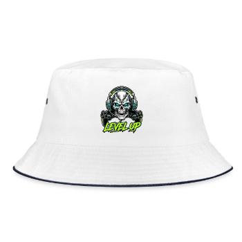 MONTER DE NIVEAU - Cyber Skull Gamer, Casque et Manette - Bob - blanc/marine - Devant