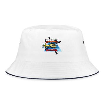 Helicopter Rescue Team Emblem - Bucket Hat - white/navy - Front