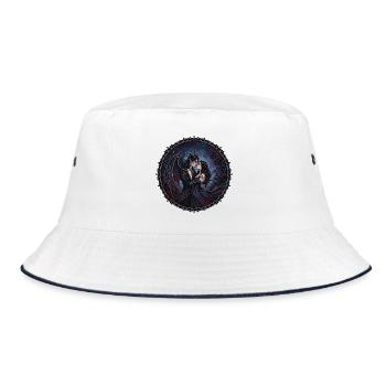 Dark Romance Fantasy - Bucket Hat - white/navy - Front
