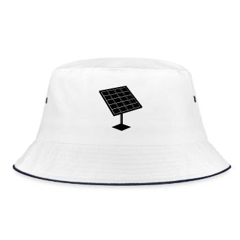 Solar panel - Bucket Hat - white/navy - Front