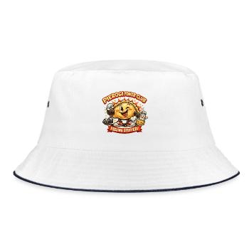 Pierogi Power Club Feeling Stuffed - Bucket Hat - white/navy - Front