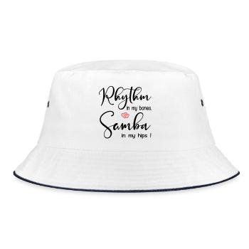 Samba Rhythm Dancing - Bucket Hat - white/navy - Front