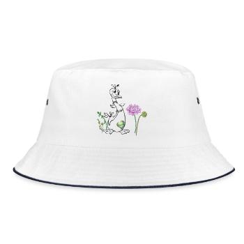 Duck in the meadow - Bucket Hat - white/navy - Front