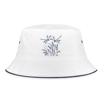 important - Bucket Hat - white/navy - Front