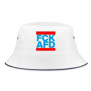 FCK AFD, NIE WIEDER IST JETZT, PAS DE NZS, PAS D’AFD - Bob - blanc/marine - Devant