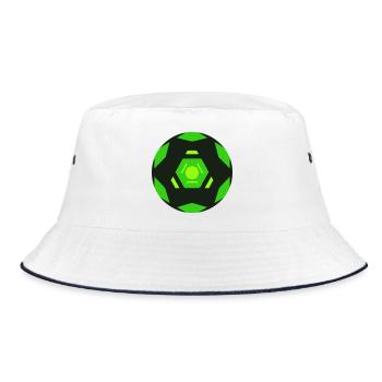 Sci Fi Golf Ball Icon - Bucket Hat - white/navy - Front