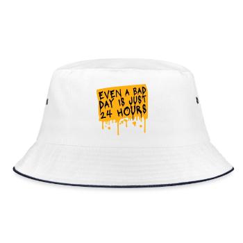 Même une mauvaise journée n’est qu’un proverbe motivant 24 heures sur 24 - Bob - blanc/marine - Devant