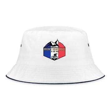Mount Ventoux Deluxe - Bucket Hat - Weiß/Navy - Vorne