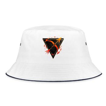 Sagittarius Fire Sign - Zodiac by Kék-Ina - Bucket Hat - white/navy - Front