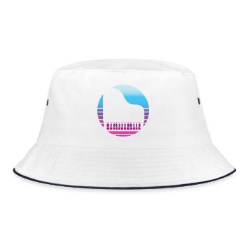 Cadeau pour musicien piano piano : idée cadeau - Bob - blanc/marine - Devant