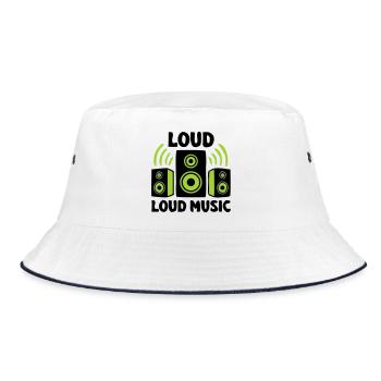 Speaker Boxes Logo - Bucket Hat - white/navy - Front