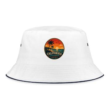 Graphique vintage California Dreaming - Bob - blanc/marine - Devant