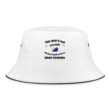 Splash of Color Gran Canaria Flag - Bucket Hat - white/navy - Front