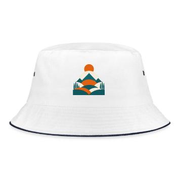 Aménagement paysager minimaliste géo - Bob - blanc/marine - Devant