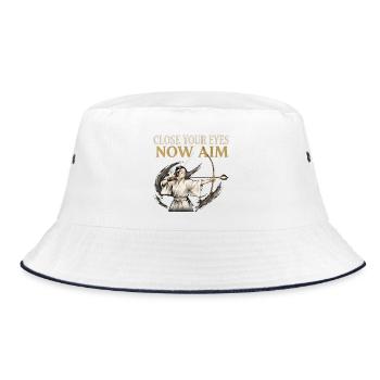 Ferme les yeux maintenant, vise tir à l’arc Chemise zen samouraï - Bob - blanc/marine - Devant