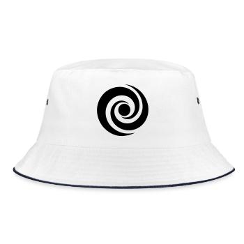 japonaise spirale - Bob - blanc/marine - Devant