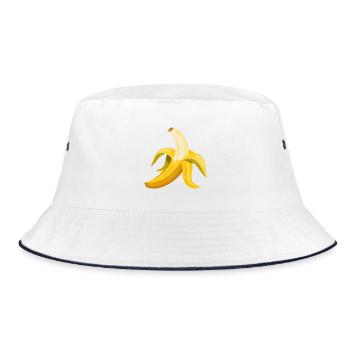 Banane pelée - Bob - blanc/marine - Devant