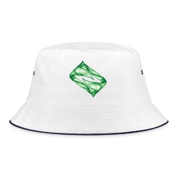Dynamic Track - Green - Chaos Art - Bucket Hat - white/navy - Front