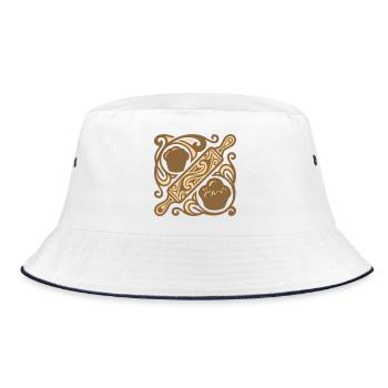 Rolling Pin Baking Graphic - Bucket Hat - white/navy - Front