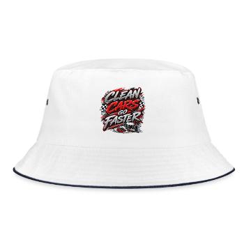 Chemise de détails - Bob - blanc/marine - Devant