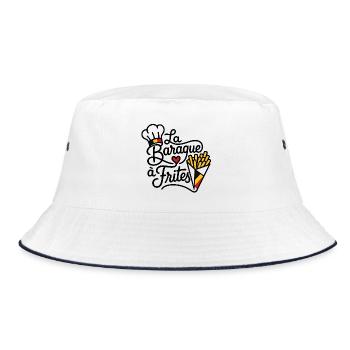 La Baraque à Frites — Design Belge - Bob - blanc/marine - Devant