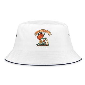 gardening - Bucket Hat - white/navy - Front