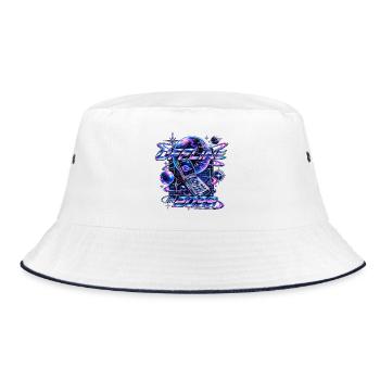 Offline 2099 - Bucket Hat - Weiß/Navy - Vorne