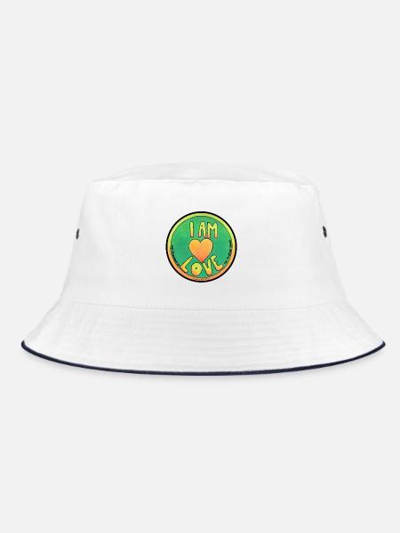 ICH BIN LIEBE - Bucket Hat - Weiß/Navy