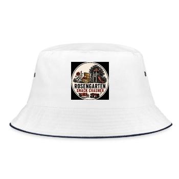 Rosengarten Snack Crasher - Bucket Hat - Weiß/Navy - Vorne