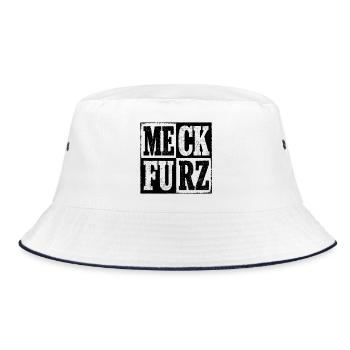 Merz muss weg - CDU AFD Politik Bundeskanzler - Bucket Hat - Weiß/Navy - Vorne