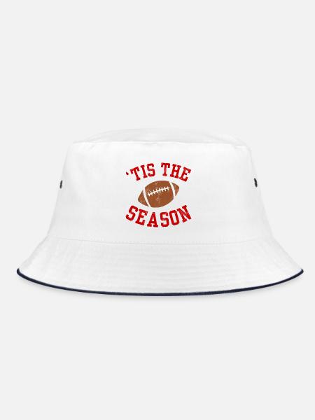 Es ist die Saison - Bucket Hat - Weiß/Navy