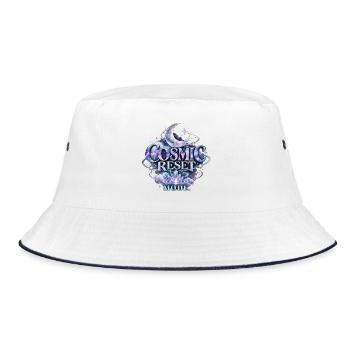 Cosmic Reset - Bucket Hat - Weiß/Navy - Vorne