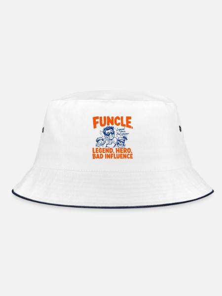 Funcle - Fun Uncle - Bucket Hat - Weiß/Navy