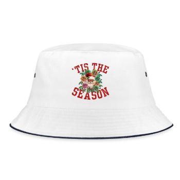 Es ist die Saison - Bucket Hat - Weiß/Navy - Vorne