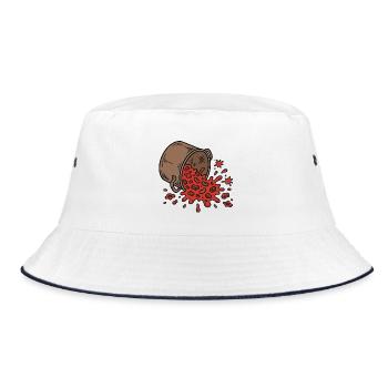 Bürohumor – Chili-Vorfall - Bucket Hat - Weiß/Navy - Vorne