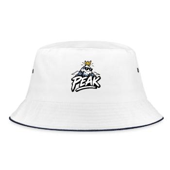 Peak Trend - Bucket Hat - Weiß/Navy - Vorne