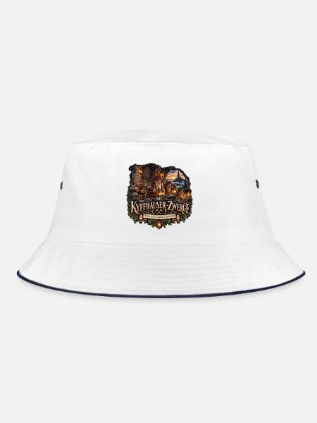Die Kyffhäuser-Zwerge – Thüringer Sage - Bucket Hat - Weiß/Navy