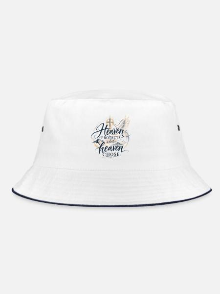 Der Himmel schützt, was der Himmel wählt - Bucket Hat - Weiß/Navy