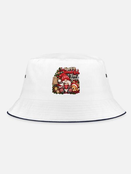 It’s the Most Wonderful Time of the Year - Bucket Hat - Weiß/Navy