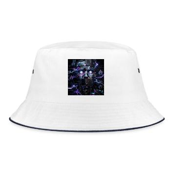 Der algorithmische Blockwart - Bucket Hat - Weiß/Navy - Vorne