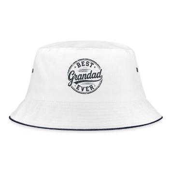 Bester Opa aller Zeiten - Bucket Hat - Weiß/Navy - Vorne