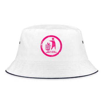 Gegen Rechts - Halte deine Umwelt sauber - FCK NZS - Bucket Hat - Weiß/Navy - Vorne