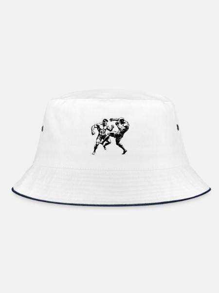 MMA-Kämpfer - Bucket Hat - Weiß/Navy