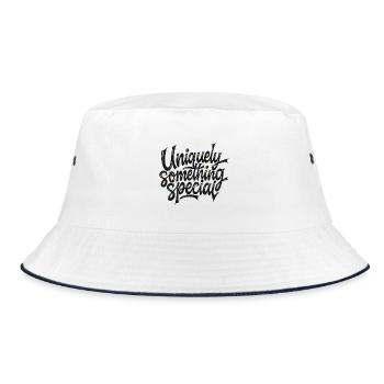 Uniquely something special - Bucket Hat - Weiß/Navy - Vorne