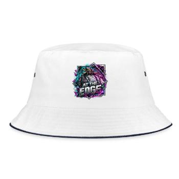 Neonspinnen am Rand - Bucket Hat - Weiß/Navy - Vorne