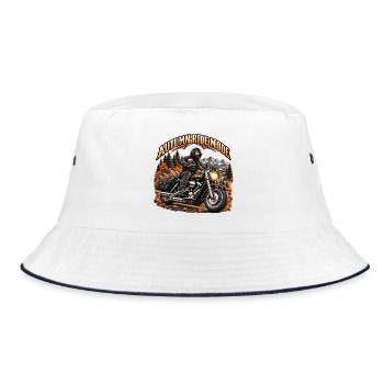 Autumn Ride Mode - Bucket Hat - Weiß/Navy - Vorne