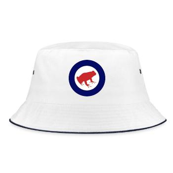 RedFrog - Bucket Hat - Weiß/Navy - Vorne